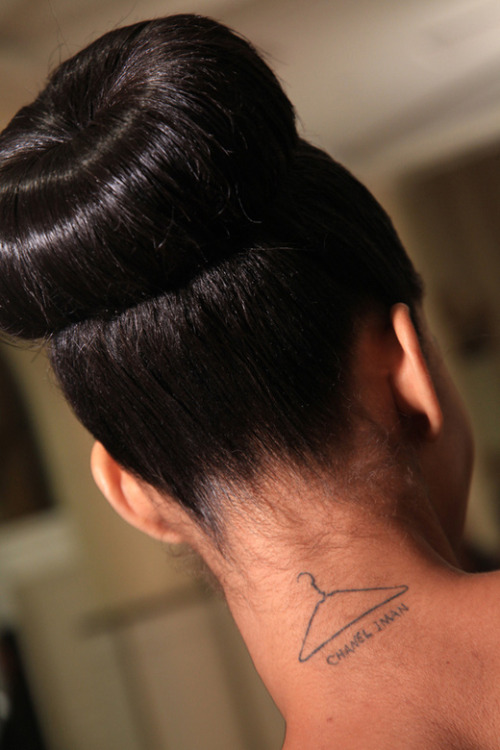 Chanel Iman's tattoo