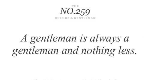The Rules of a Gentleman 