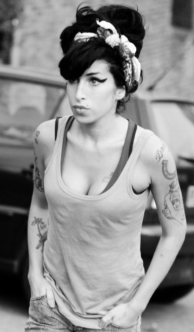 Filed under photography black and white amy winehouse