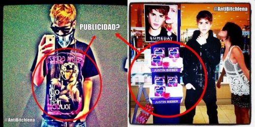 canyouforget:

publicity stunt much..

 Right, Because Justin wearing Selena’s shirt MAKES his little mental fans go to her shows & Selena taking a pic with his cardboard cut out… Does nothing actually, You’re fucking ignorant. Grow up.
