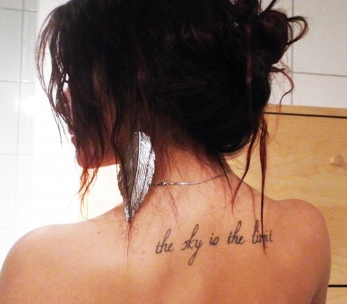 quote tattoos on back
