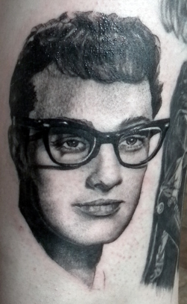 Buddy Holly by Gavin Rodrigues, Suffolk, UK.
I got this because Buddy Holly was the first artist I listened to as a child, and I will never forget that&#8230;his music reminds me of my dad. :)