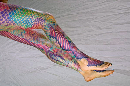 tagged as tattoos inked leg