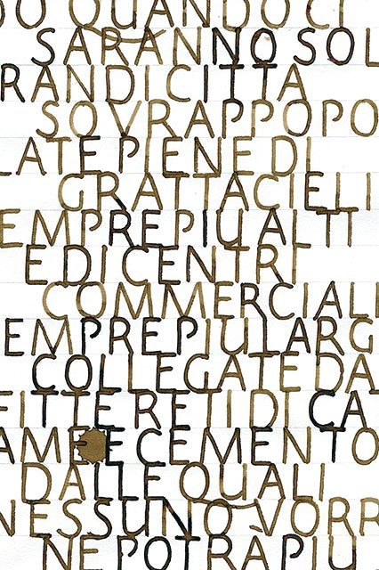 Lovely lettering with an old school Roman feel by Italian designer Demetrio 