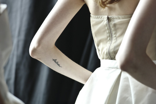 love the placement of this believe tattoo