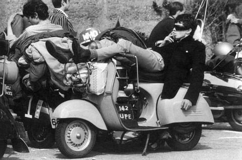 I have always loved this picture mod boy relaxing on vespa vespa mod