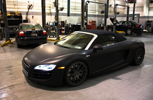 Flat Black Audi R8 POSTED 6 months ago 48 notes