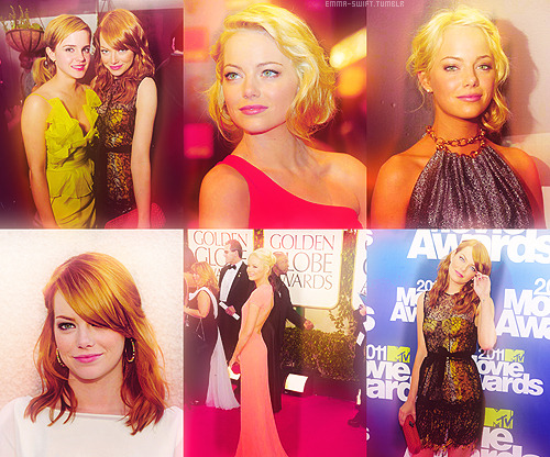 emma-swift:

Emma Stone awards 2011.
