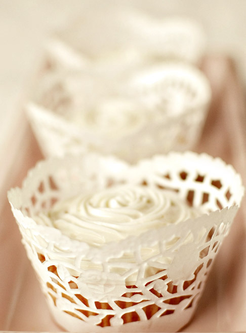 Tagged crafts DIY cupcakes wedding lace doily 