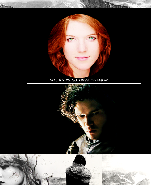 amomentsindulgence Jon Snow and Ygritte feat Rose Leslie as Ygritte
