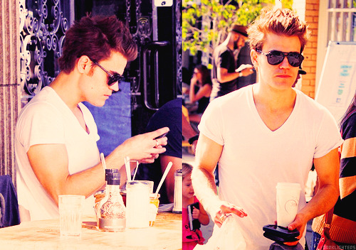  Paul Wesley out in Larchmont Village - 10/16/11 