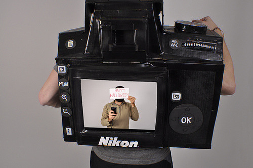 Fully functional Nikon Camera Costume. Photo credit: Tyler Card