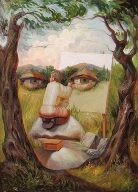 Oleg Shuplyak Optical Illusions Paintings