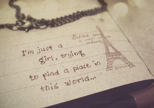 I’m just a girl… ♥ 