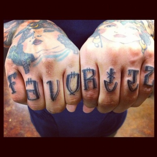 best knuckle tattoos of