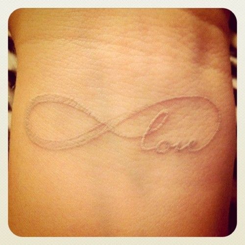 infinity love infinitylovetattoowhite tattooink 