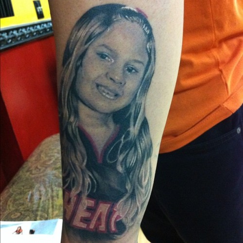 Healed portrait iphonePic Miami HeatJerzey Tattoo Taken with instagram 