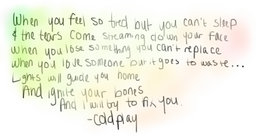 fix you by coldplay