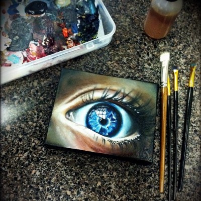 uncle-rico:

staytruesteph:

Finished up this little guy today #eye (Taken with instagram)

