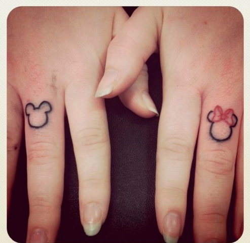disney tattoo finger tattoo love mickey mouse minnie mouse tattoos