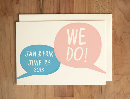  via Wedding Invitation Save the Date We Do Save the Date by ellothere 