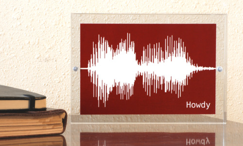 Bespoken Art creates personalized canvas art from your voice's sound waves