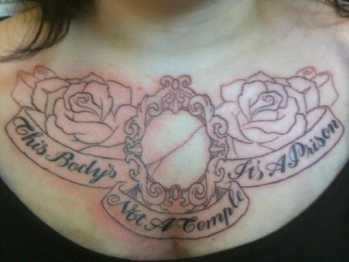 Just got the outline of my chest piece done at Eternal Ink in Buffalo NY by