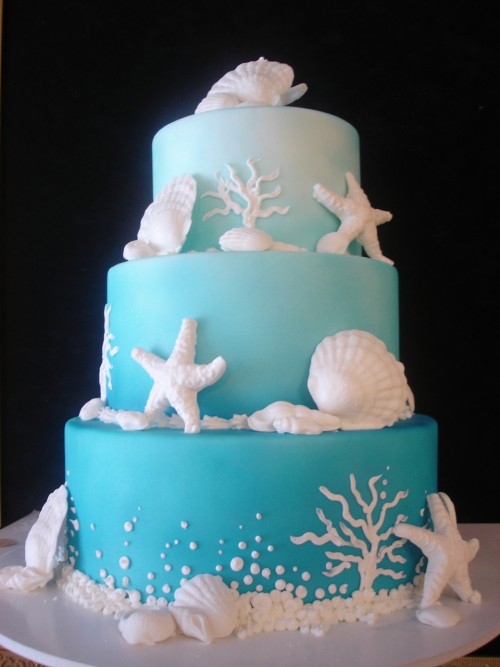 Ariel and Eric wedding cake
