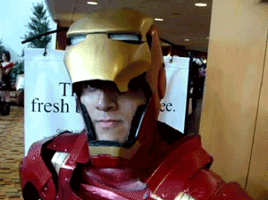 Impresionante disfraz de Iron Man