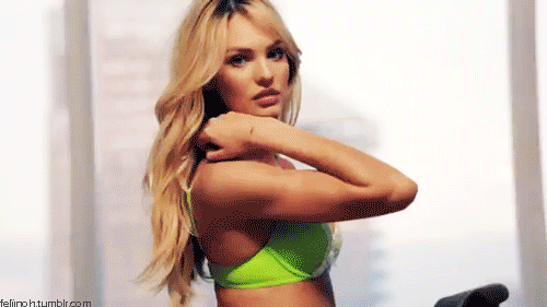Candice Swanepoel Blonde lingerie Victoria's Secret Gif Sexy South Africa