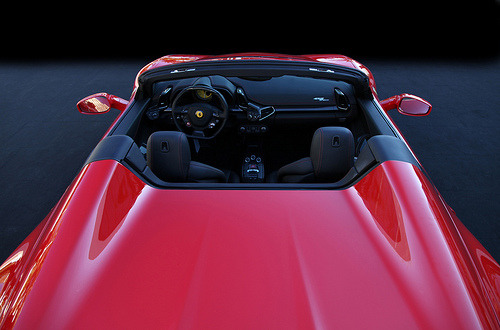Red coat Starring Ferrari 458 Italia Spider by Gordon Calder 1000000 