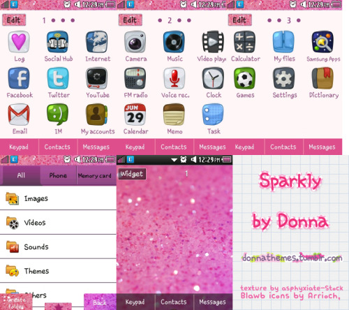 Sparkly Theme by Donna. Download