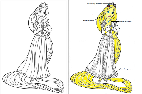 I was bored over the summer and did some online coloring pages which turned