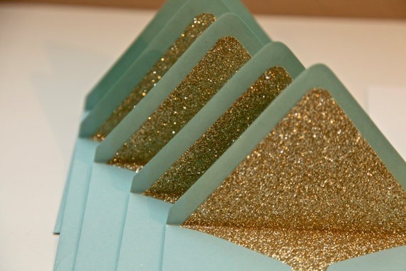 Wedding Colors: Mint and Gold