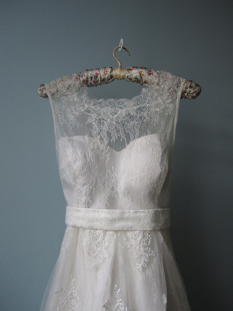 bride wedding dress sheer lace