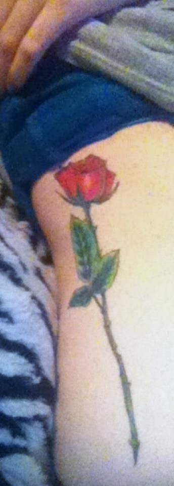 My A Beautiful Lie Rose tattoo is finally fully healed 