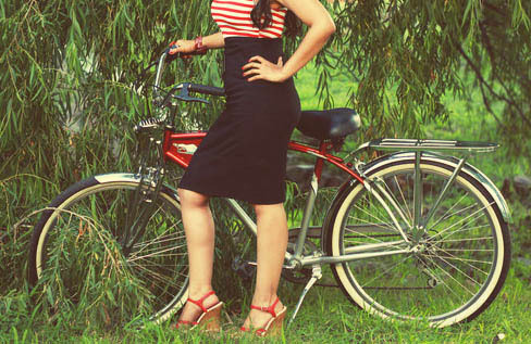 Tagged with pin up rockabilly bicycle vintage bicycle retro bike ride 
