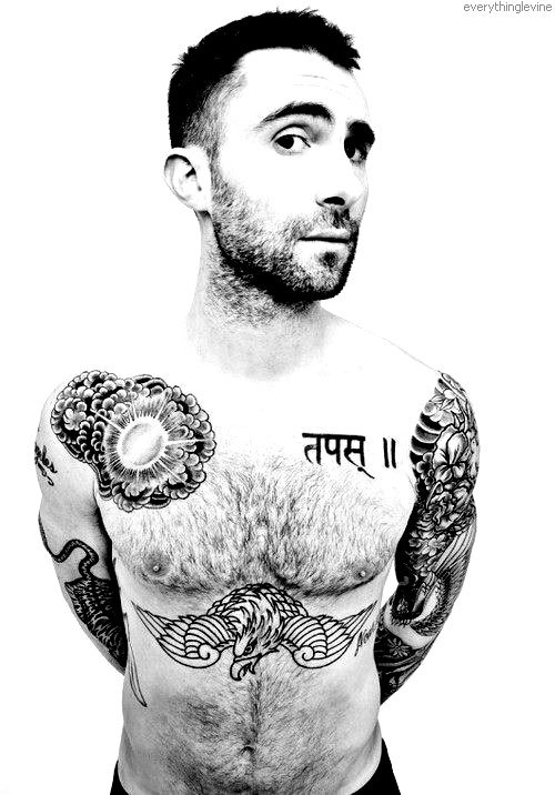 Maroon 5 Adam Levine Tattoos Topless Hot Loading Hide notes