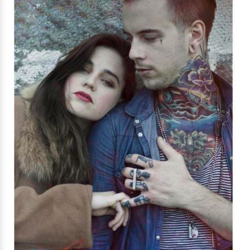  modlove tattooed couple tattoos finger tattoos neck tattoo love couple
