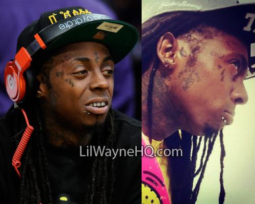 Lil Wayne 8217s new face tattoo Is it a smiley face or Lil Wayne's new