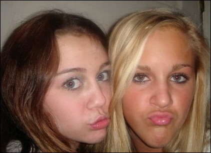 Miley truly is the queen of duckface.
