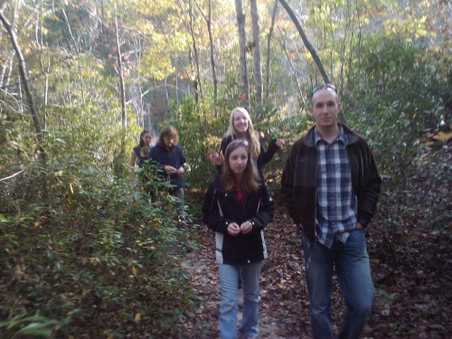 Hiking in the Uwharrie Nation Forest.