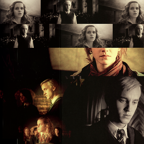 happybeinginsane: Top 5 Favorite FanFic Ships | 01. Draco Malfoy &amp; Hermione Granger Hands down, my favorite. No competition at all. I’ve read so much FF for these two that I pretty much consider them cannon. What makes them so great is the potential that was there. I’ll be the first to admit that Rowling never gave any hints towards this happening but come on. Just imagine how epic it would have been to see something actually happen between these two. The writing for this fandom also happens to be, at least in my opinion, the best of all the HP ships. FF Suggestions: The Fallout (aka the greatest FF ever written), Room Serviced, Claiming Hermione, Thirty Years that Should Have Been, Green Eyes, Viva La Revolution, The Nietzsche Classes, Sleepwalking, Pervigilo, Bus Stop, Why Draco Should Not Be Using Tampons, Ghosts, Ceiling Tiles, The Symmetrical Transit, The Bracelet, The Fool, the Emperor and the Hanged Man 
