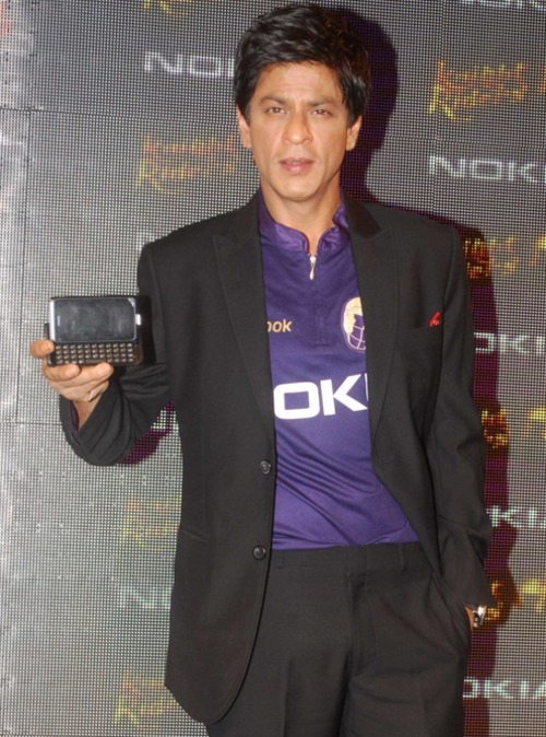 SRK at the Nokia Kolkata Knight Riders press conference