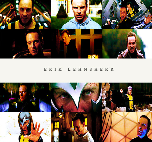 Favourite characters | not in order → Erik Lehnsherr. I&#8217;ll most likely delete this when better and more hq caps come out and re-do it.