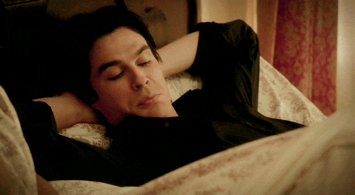 fuckyeahdamongifs :Damon: You know you were dreaming about me…I can tell from the drool. 3x03 The End of the Affair 