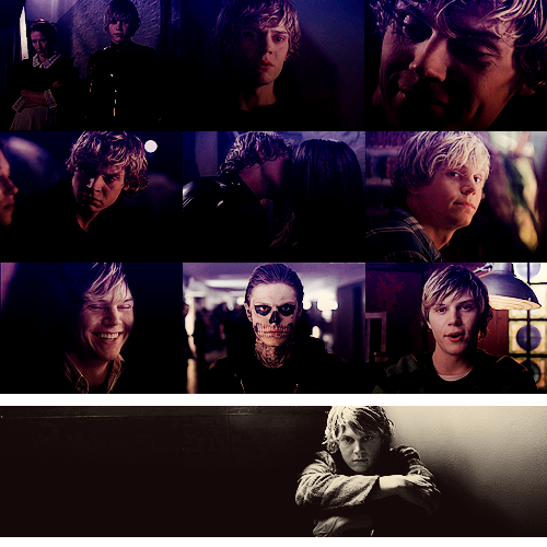 s-pieterse: fav characters → tate langdon (american horror story) “I prepare for the noble war. I’m calm, I know the secret. I know what’s coming and I know no one can stop me, including myself. I kill people I like. Some of them beg for their life. I don’t feel sad. I don’t feel anything It’s a filthy world we live in. It’s a filthy goddamn helpless world and honestly, I feel like I’m helping to take them away from the shit and the piss and the vomit that run in the streets. I’m helping to take them somewhere clean, and kind.” 
