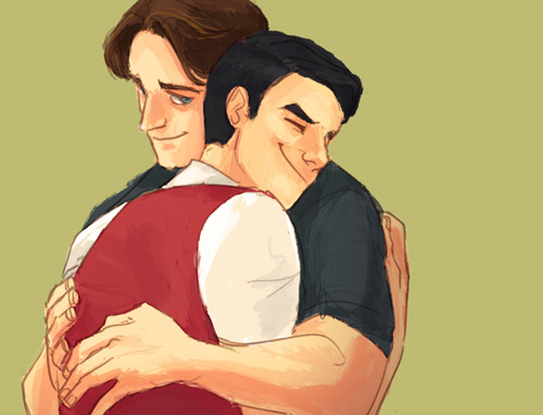 I haven&#8217;t formed any headcanons or expectations about Cooper because I don&#8217;t want to get disappointed, but can I at least get an Anderbros hug in the episode? Please? also this picture accidentally ended up vaguely incestuous-looking but w/e