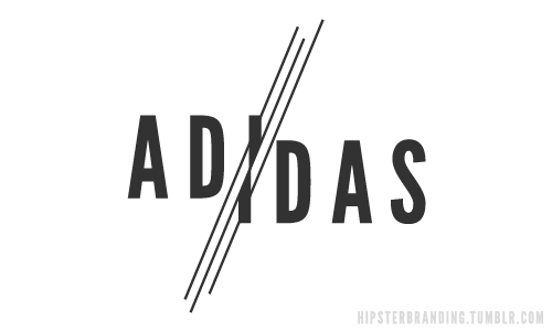 logo Adidas estilo hipster